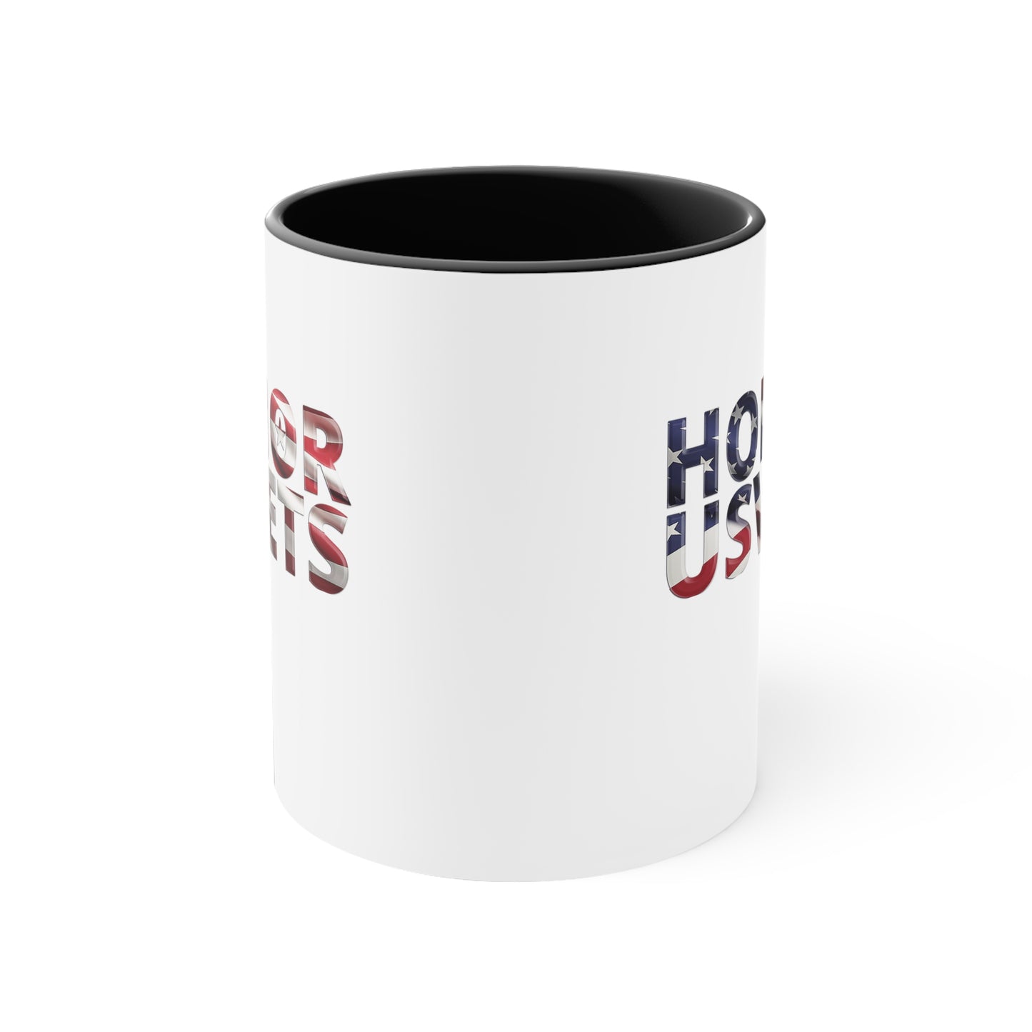 HONORUSVETS Flag Accent Coffee Mug, 11oz