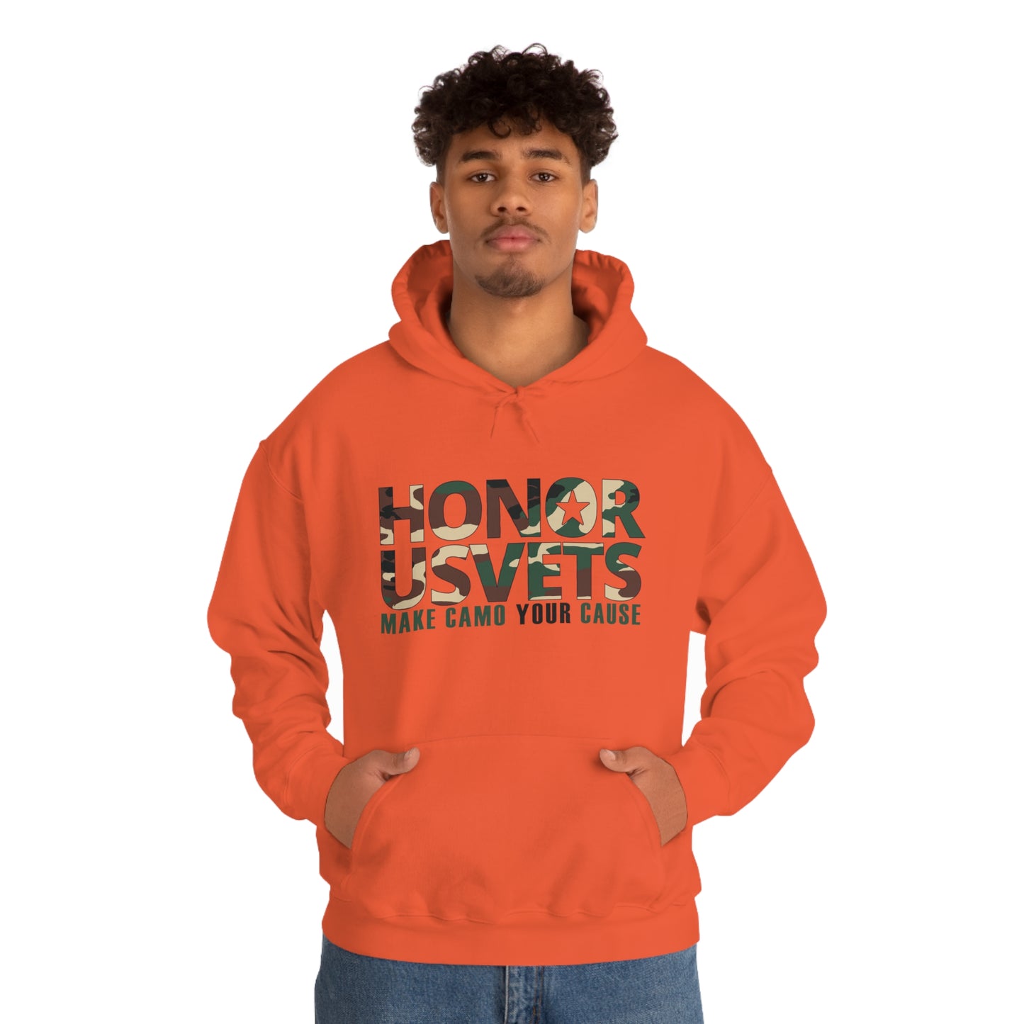 HONORUSVETS Camo Heavy Blend™ Hooded Sweatshirt