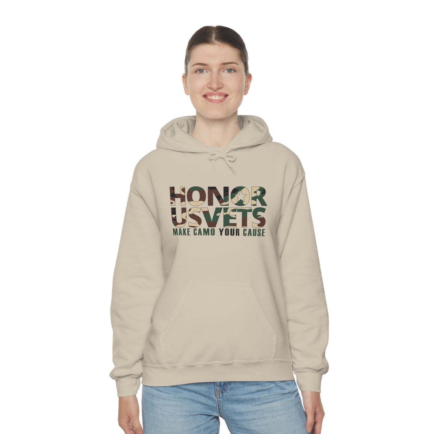 HONORUSVETS Camo Heavy Blend™ Hooded Sweatshirt