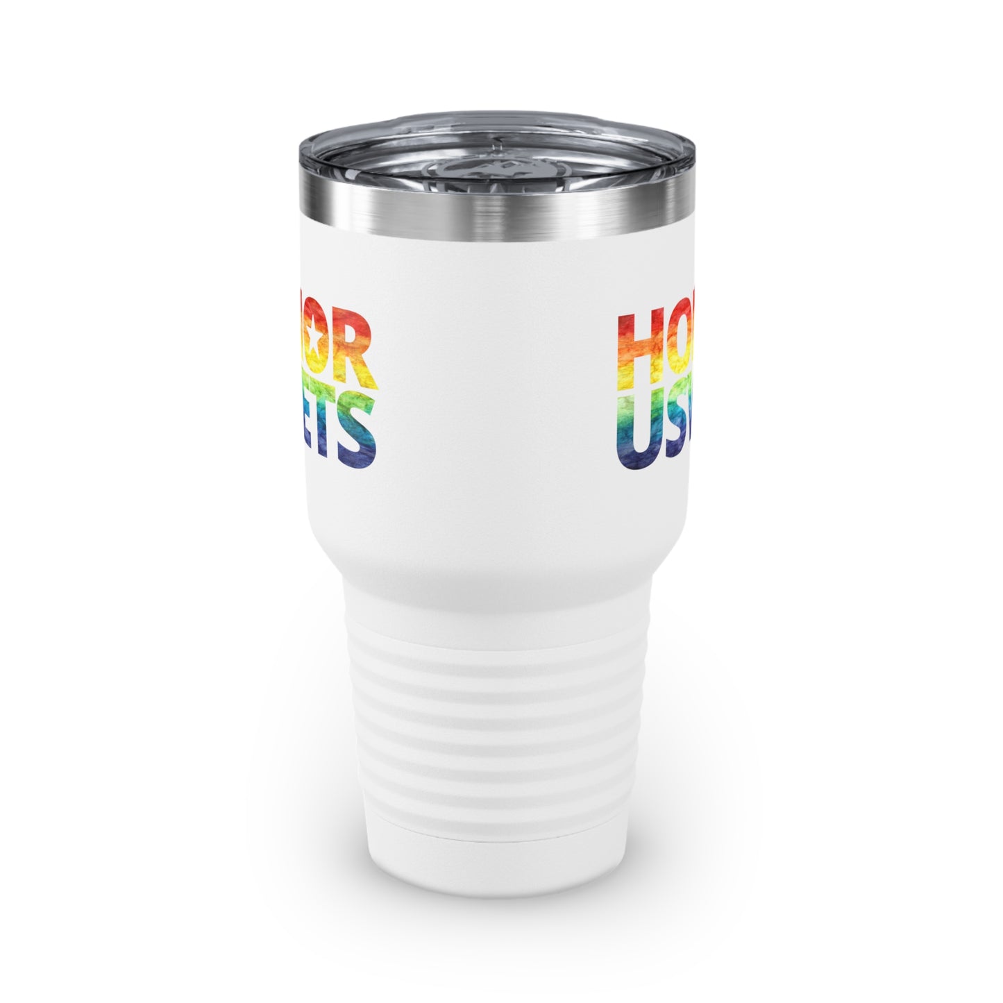 HONORUSVETS Rainbow Pride Ringneck Tumbler