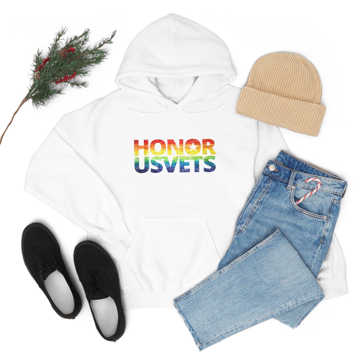 HONORUSVETS Pride Rainbow Heavy Blend™ Hoodie
