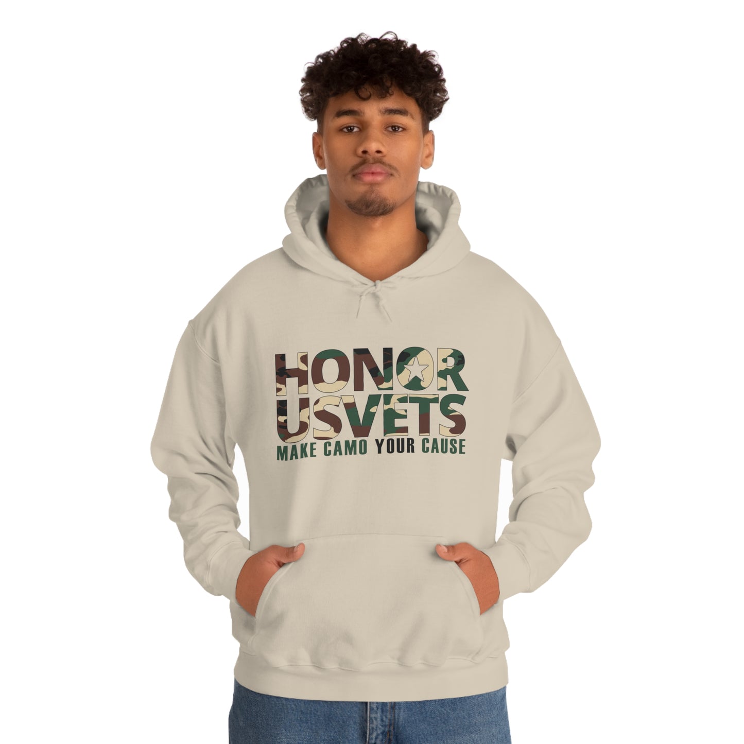 HONORUSVETS Camo Heavy Blend™ Hooded Sweatshirt