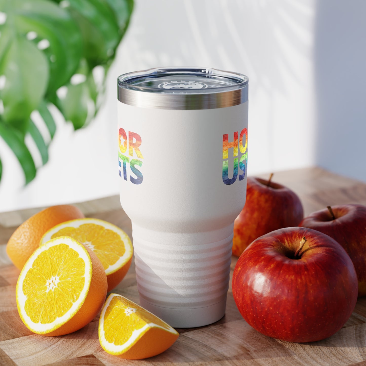 HONORUSVETS Rainbow Pride Ringneck Tumbler