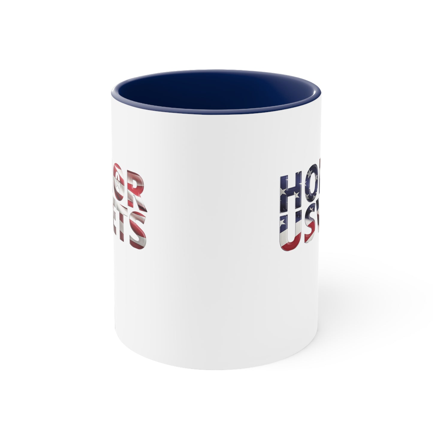 HONORUSVETS Flag Accent Coffee Mug, 11oz