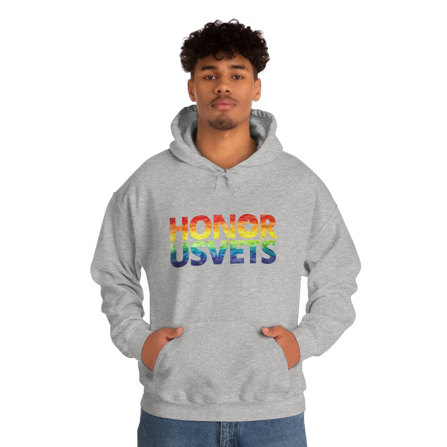 HONORUSVETS Pride Rainbow Heavy Blend™ Hoodie