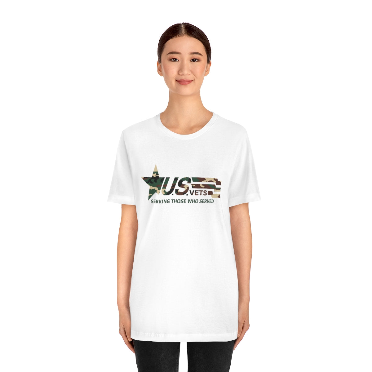 U.S.VETS Premium Camo Crew Neck Adult Tee