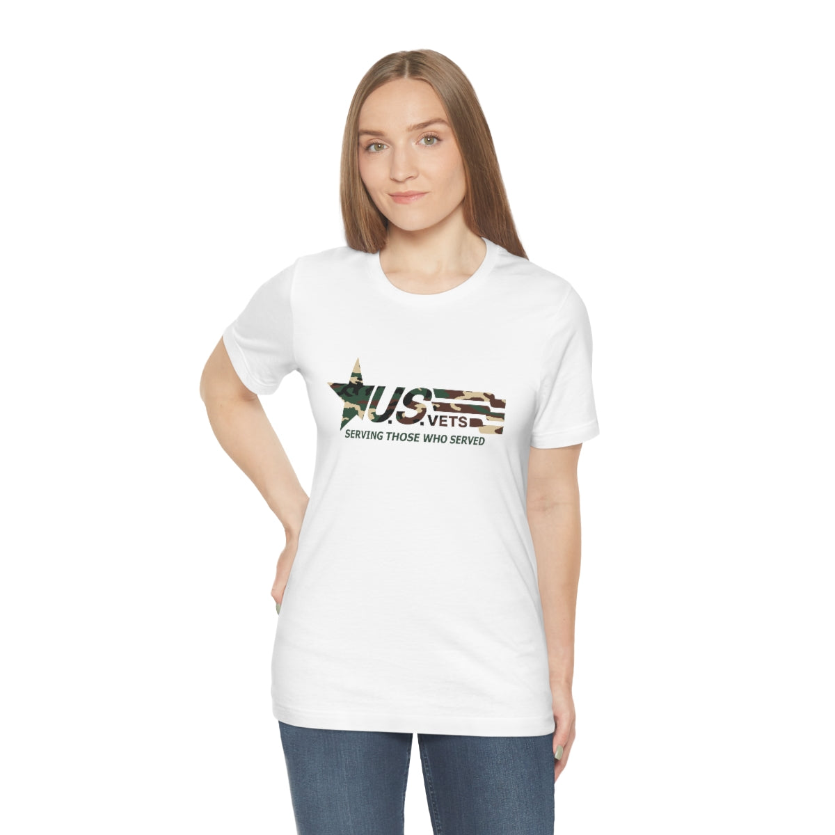 U.S.VETS Premium Camo Crew Neck Adult Tee