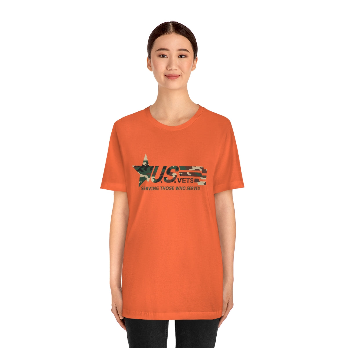 U.S.VETS Premium Camo Crew Neck Adult Tee