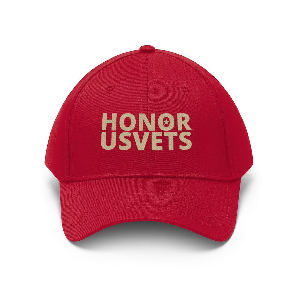 HONORUSVETS Adjustable Twill Hat