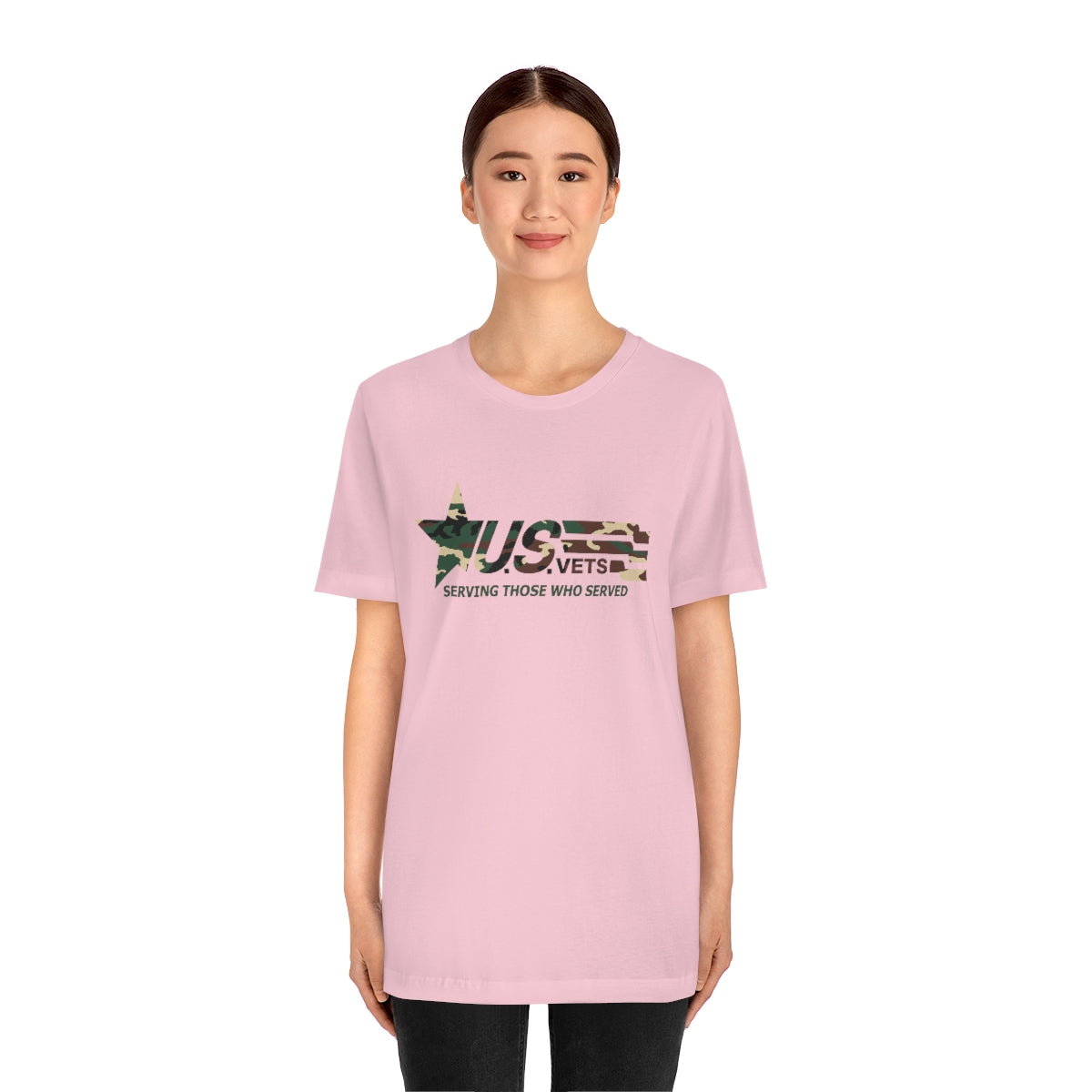 U.S.VETS Premium Camo Crew Neck Adult Tee