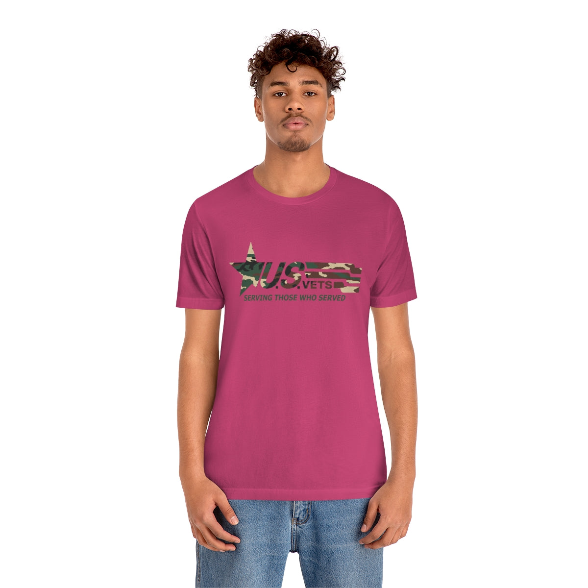 U.S.VETS Premium Camo Crew Neck Adult Tee