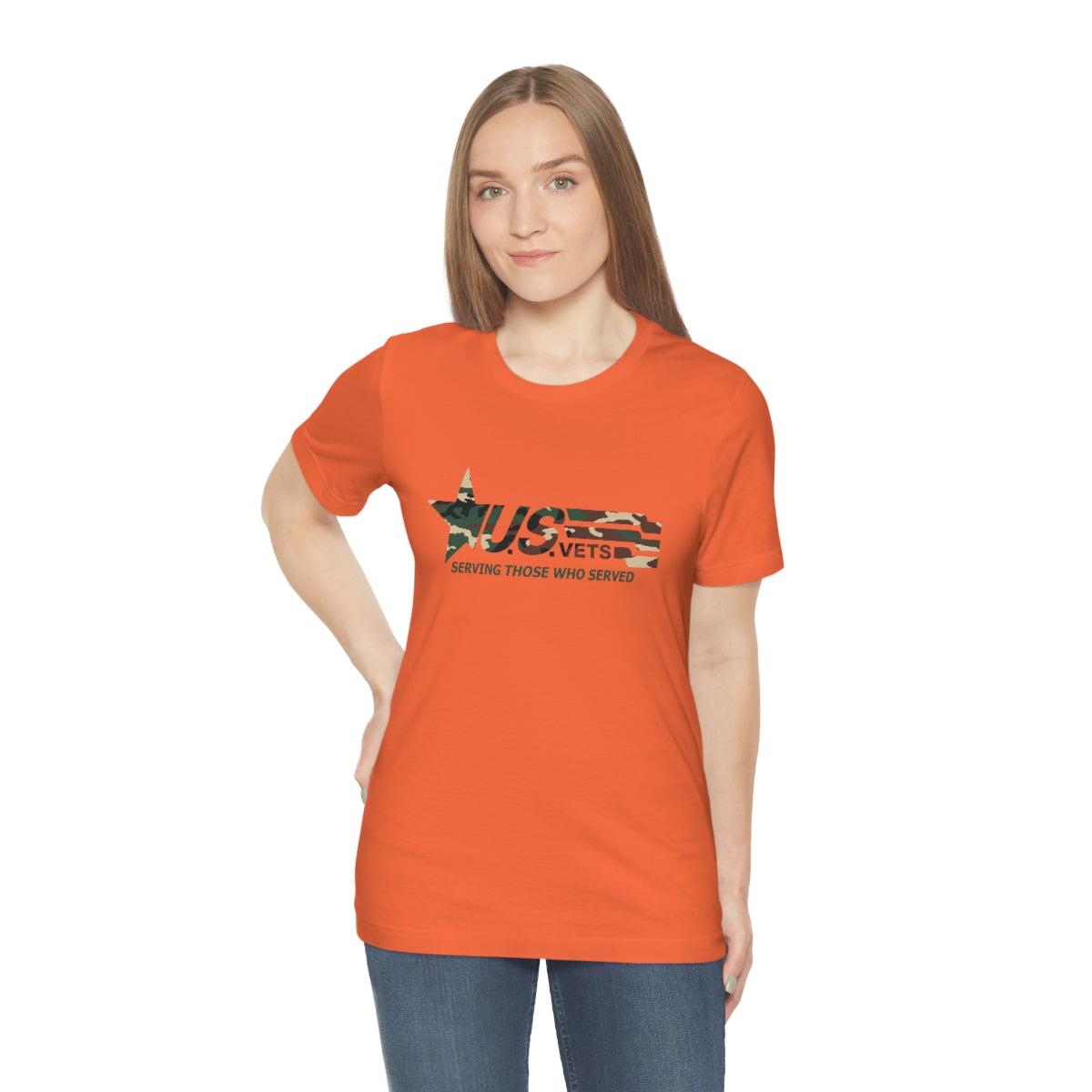 U.S.VETS Premium Camo Crew Neck Adult Tee