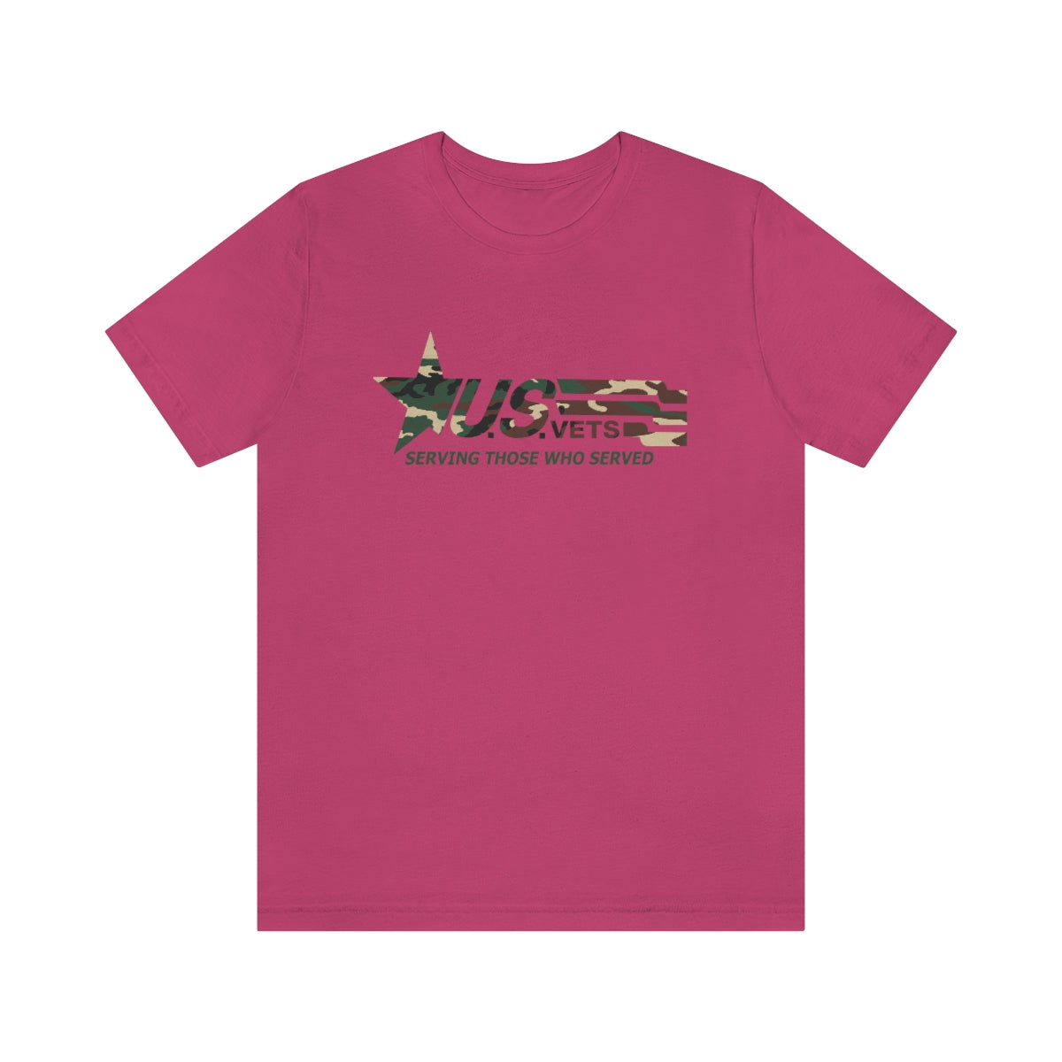U.S.VETS Premium Camo Crew Neck Adult Tee