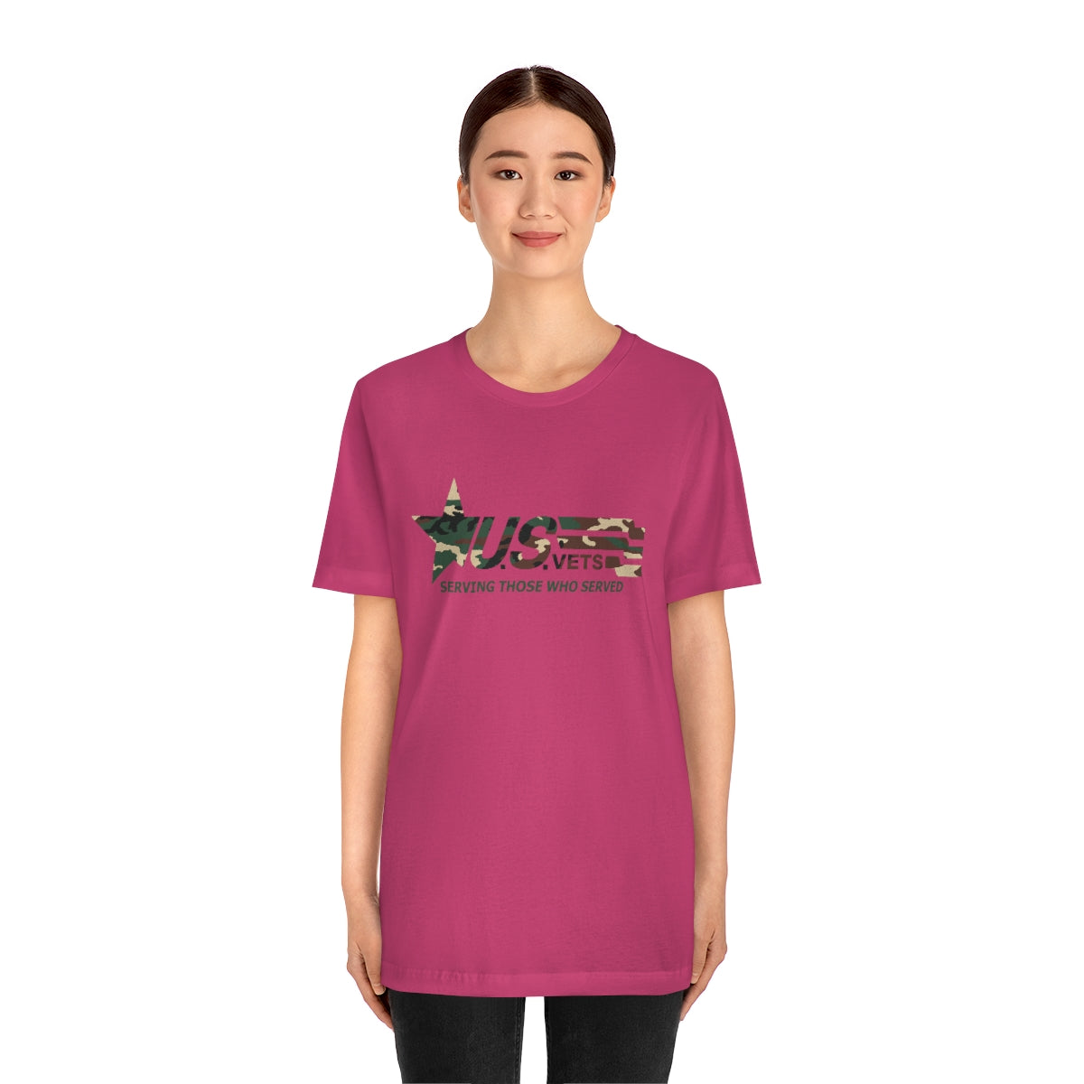 U.S.VETS Premium Camo Crew Neck Adult Tee