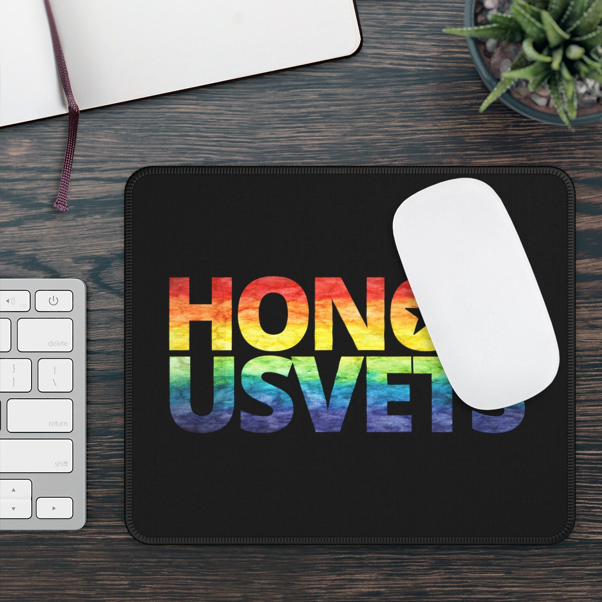 HONORUSVETS Pride Rainbow Gaming Mouse Pad