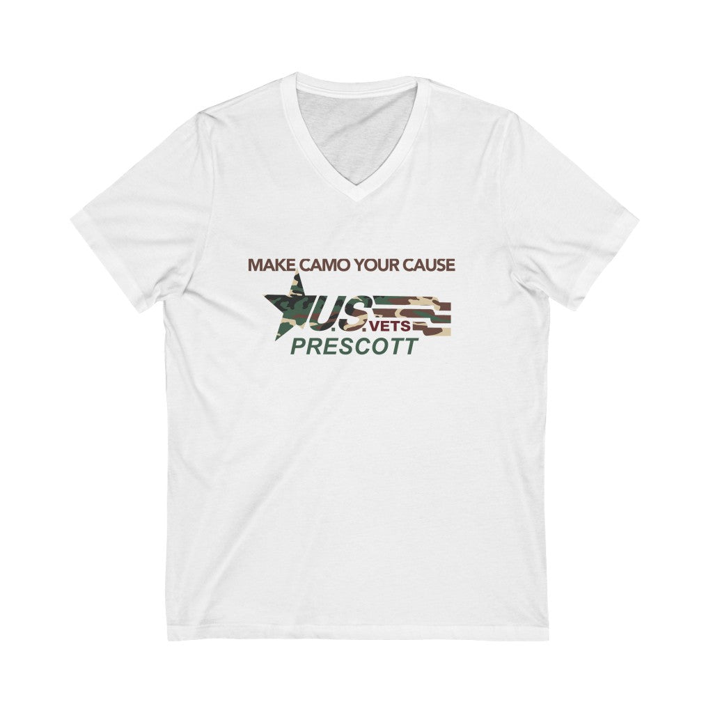 PRESCOTT Premium Camo Short Sleeve V-Neck Tee
