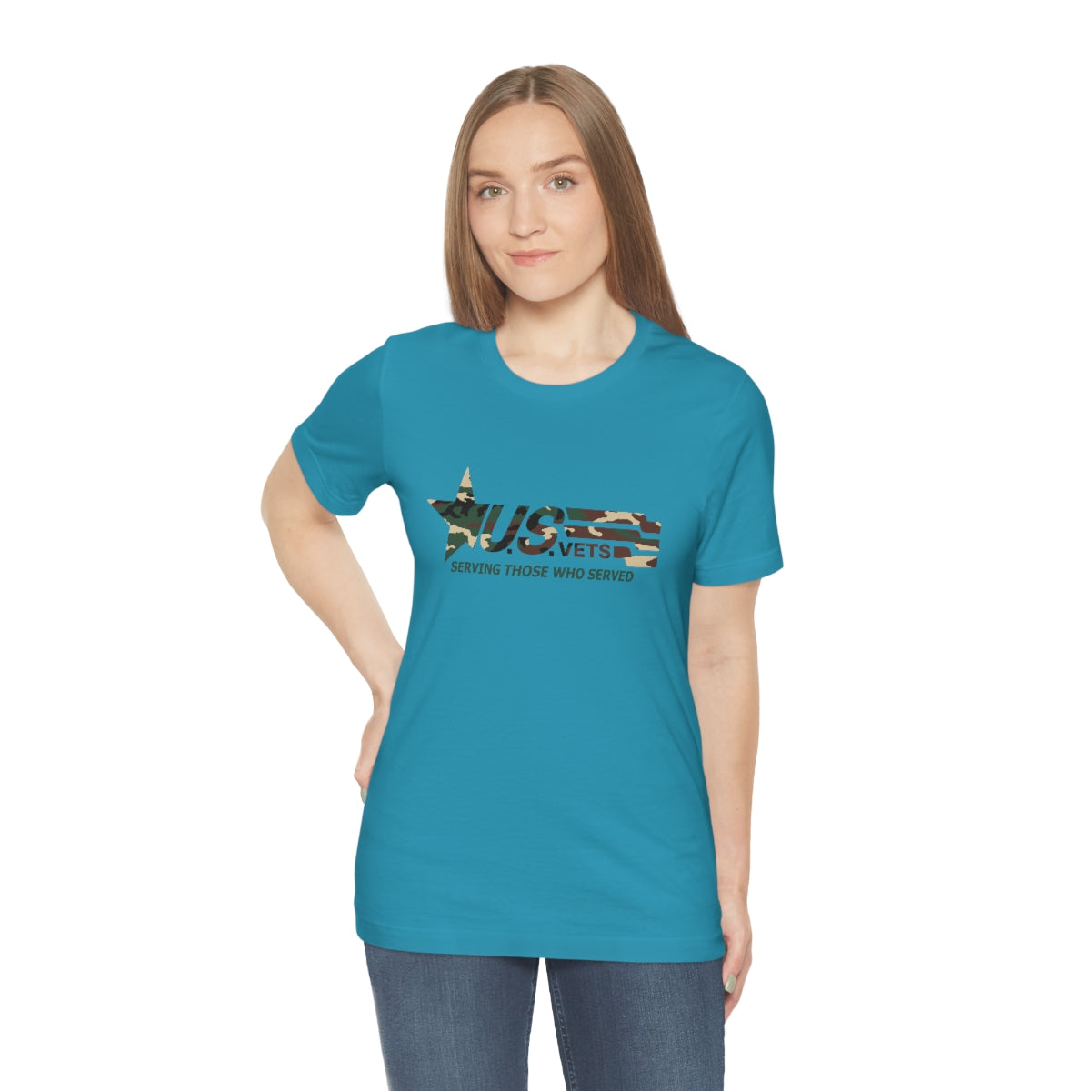 U.S.VETS Premium Camo Crew Neck Adult Tee