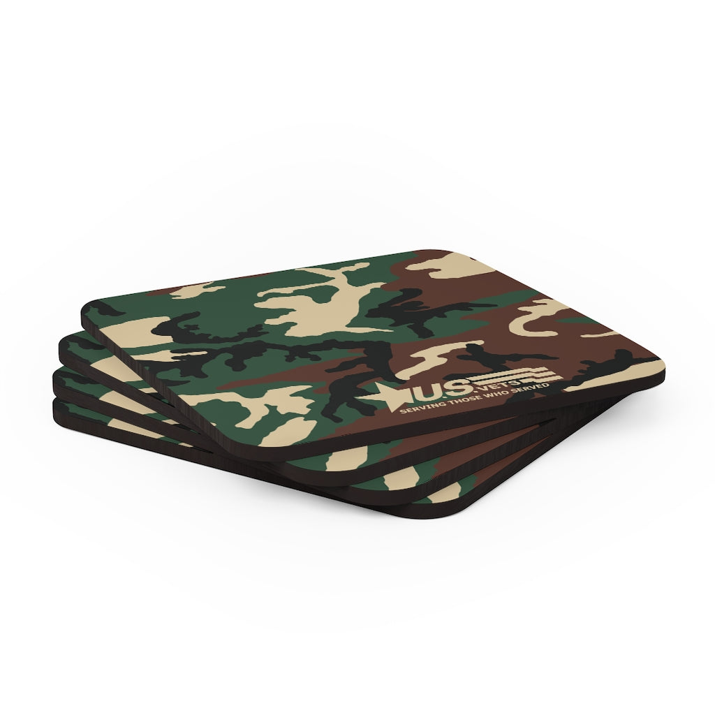 U.S.VETS Corkwood Coaster Set