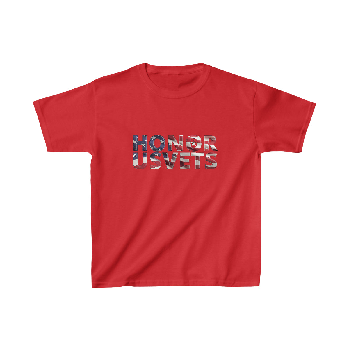 HONORUSVETS Kids Flag Heavy Cotton™ Tee