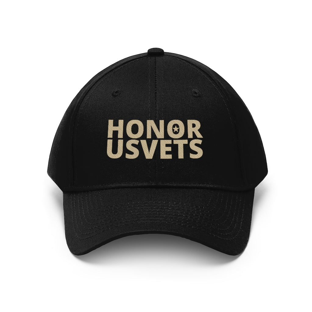 HONORUSVETS Adjustable Twill Hat