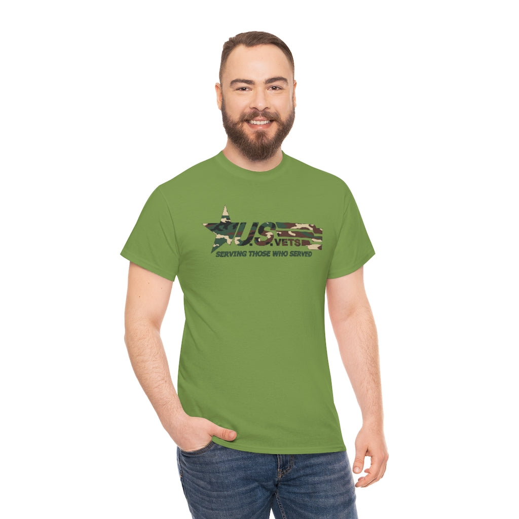 U.S.VETS Camo Heavy Cotton Tee