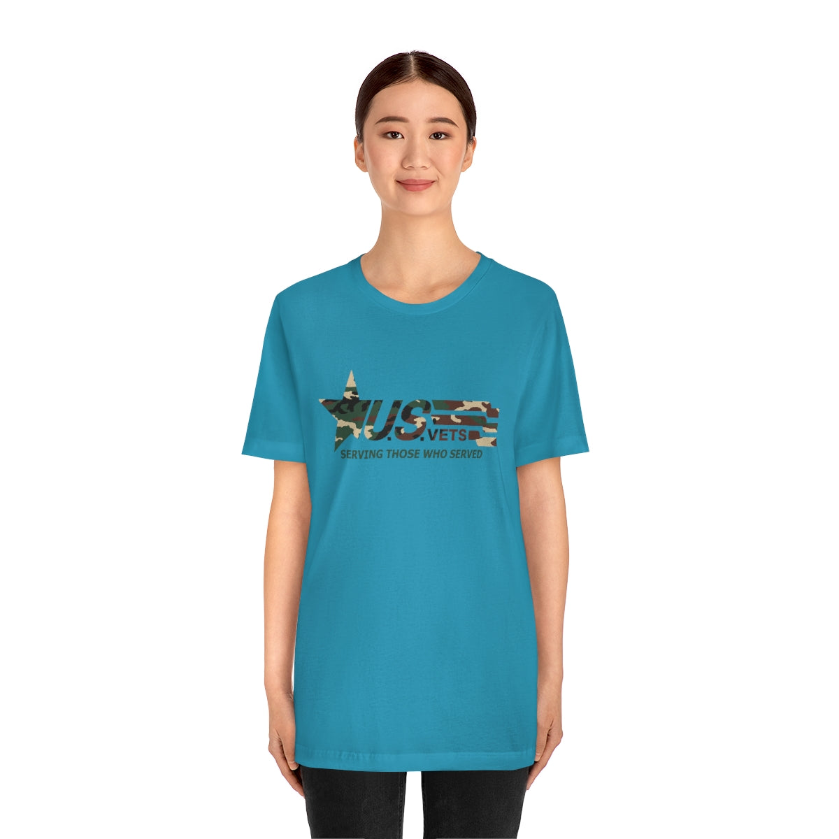 U.S.VETS Premium Camo Crew Neck Adult Tee