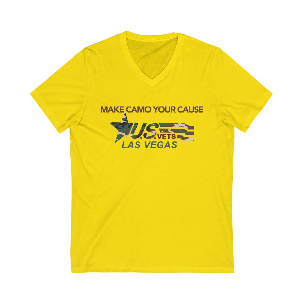 LAS VEGAS Premium Camo Short Sleeve V-Neck Tee