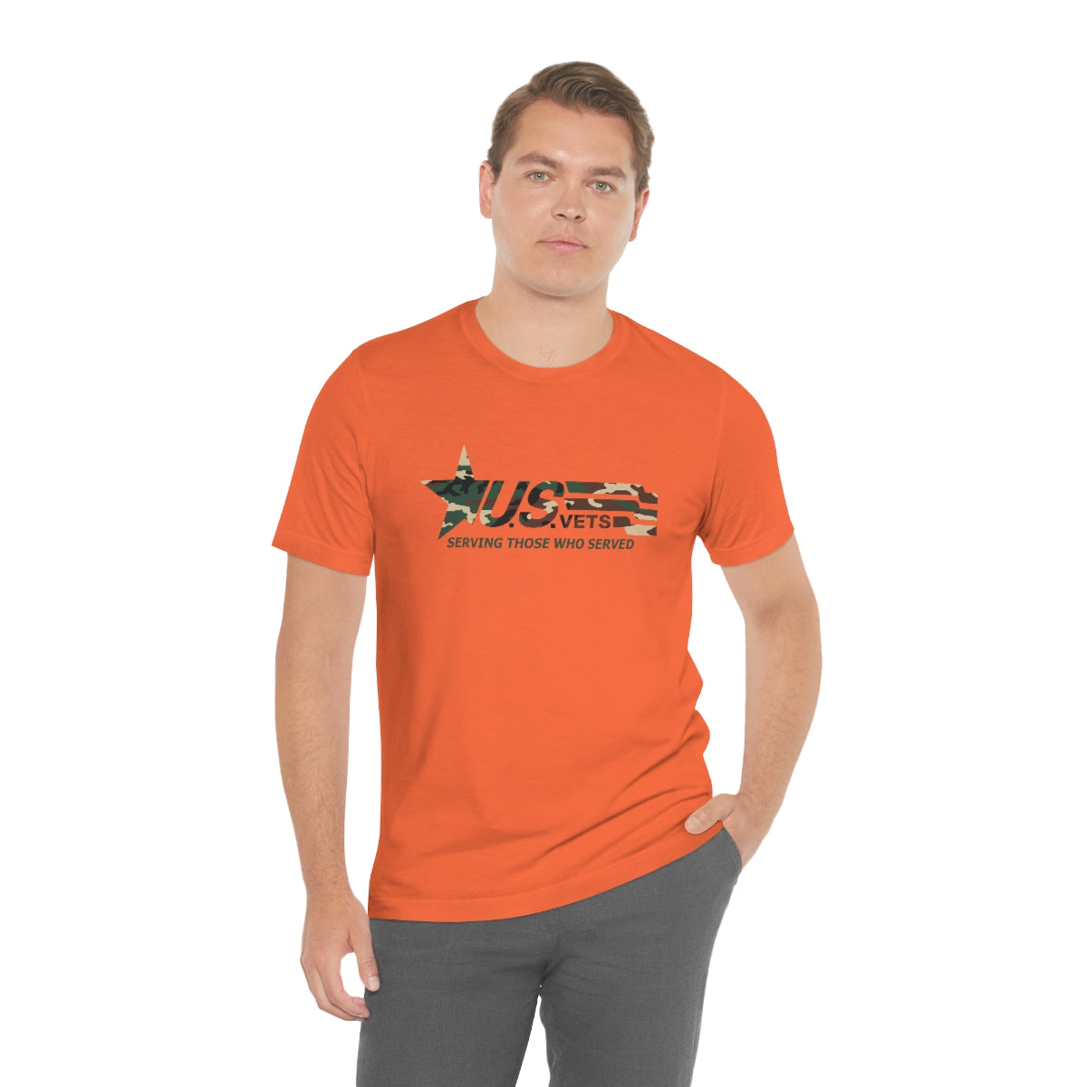 U.S.VETS Premium Camo Crew Neck Adult Tee