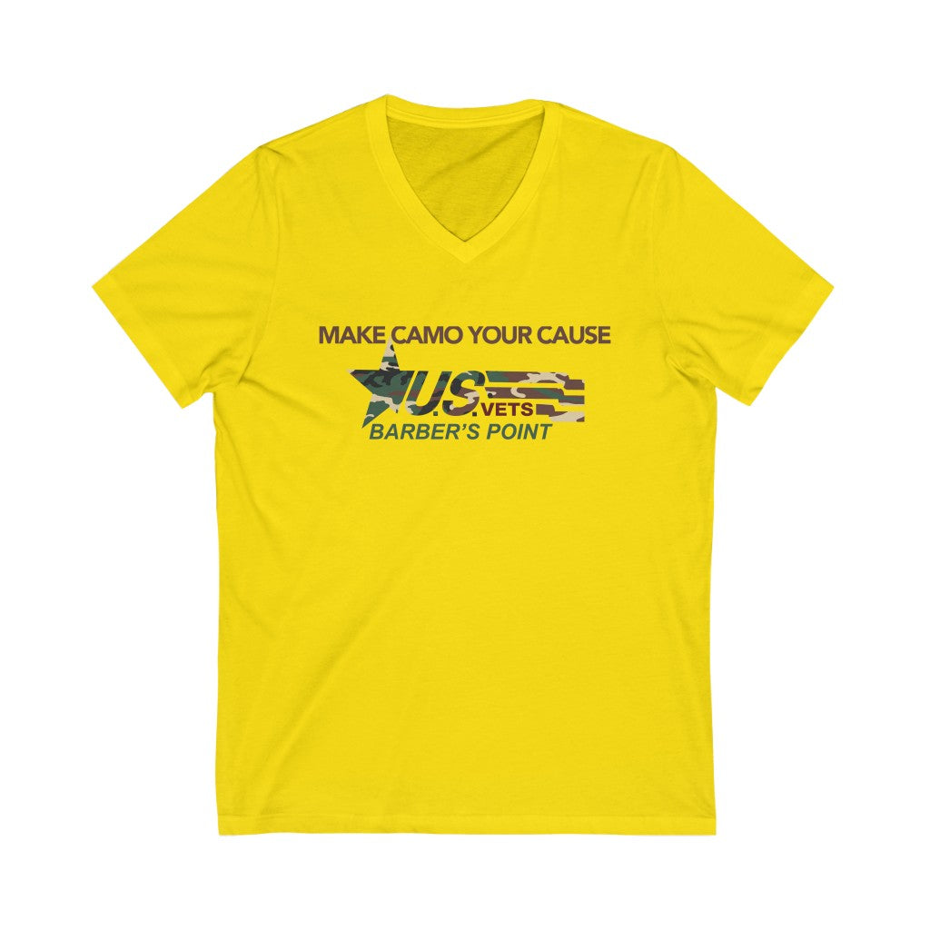 BARBER'S POINT Premium Camo Short Sleeve V-Neck Tee