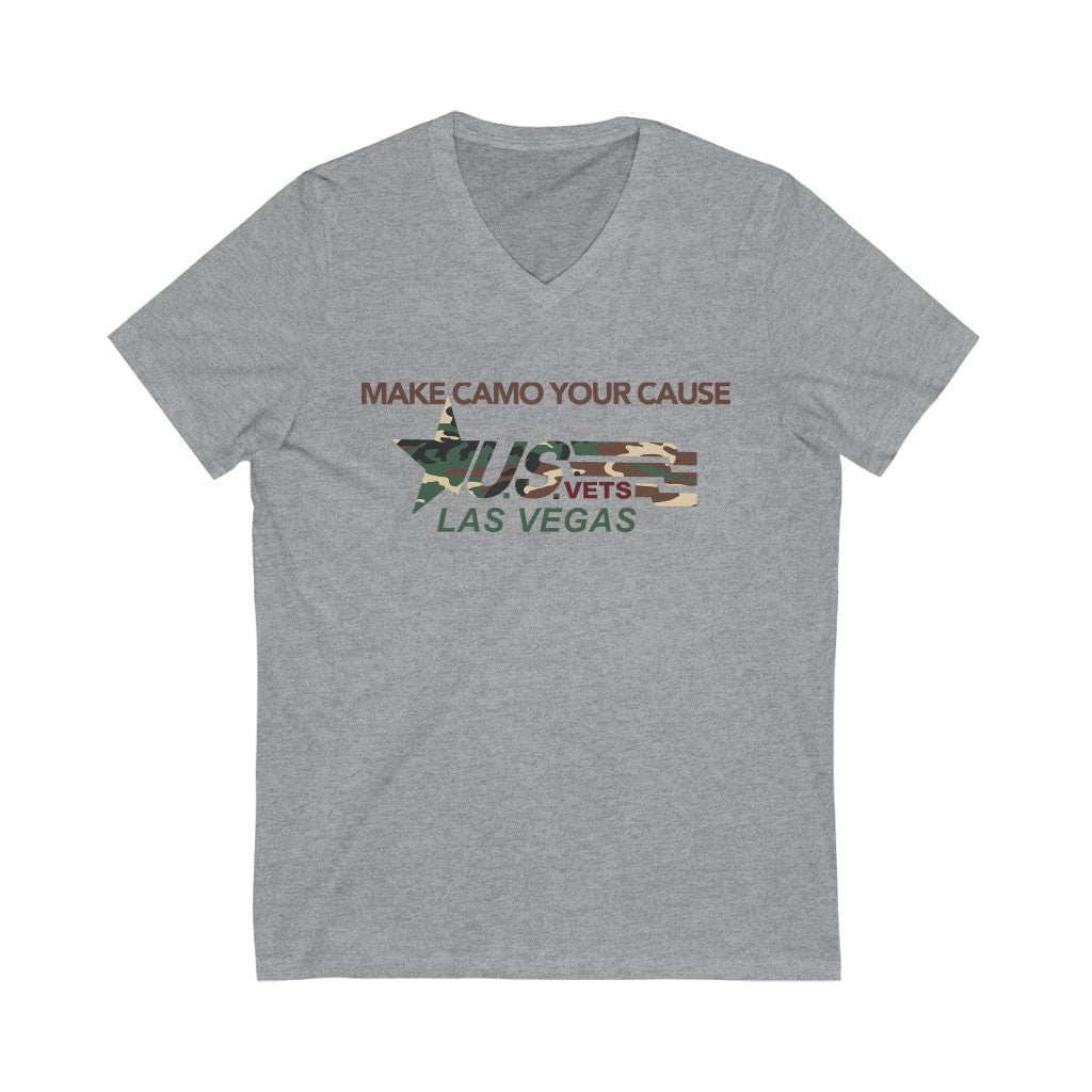 LAS VEGAS Premium Camo Short Sleeve V-Neck Tee