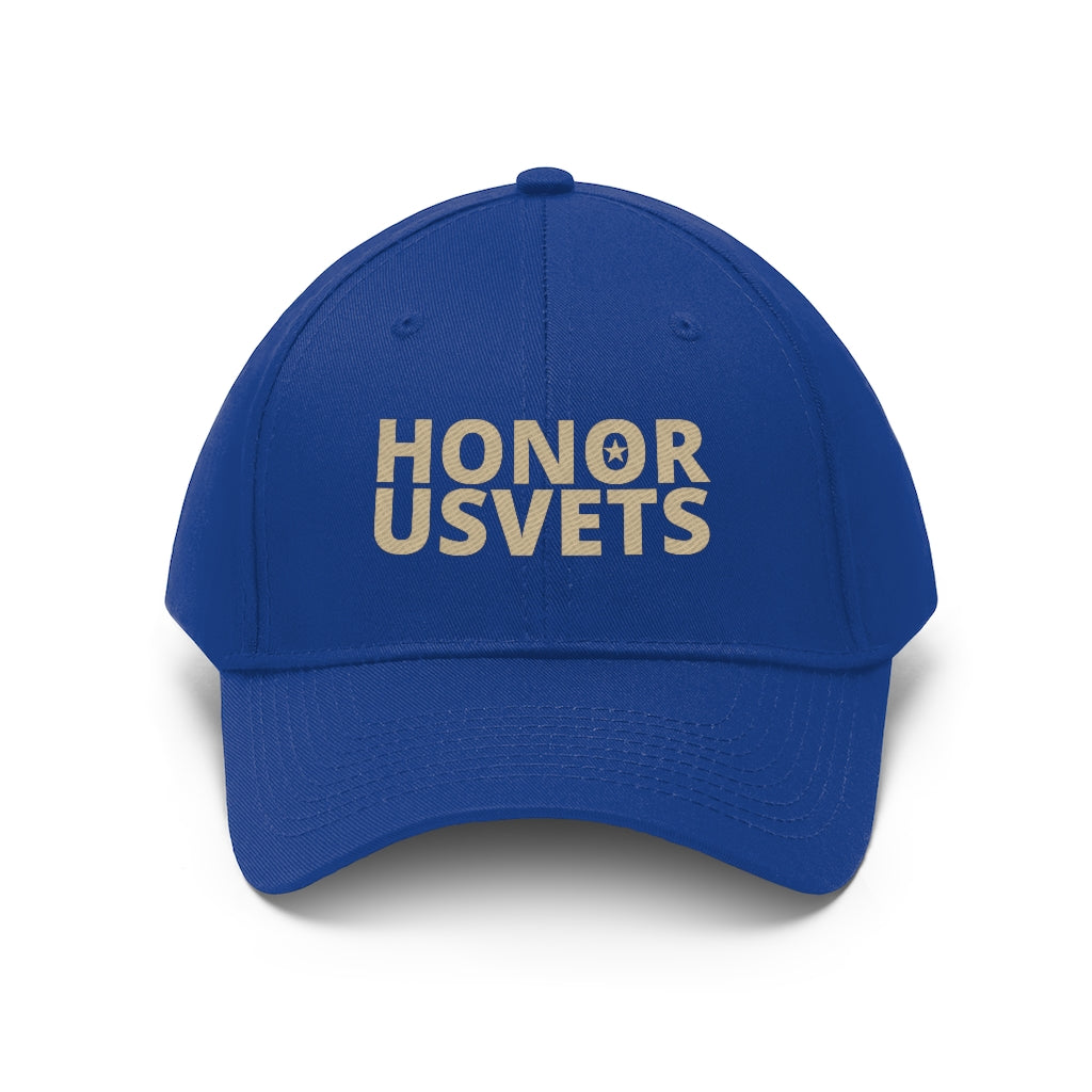 HONORUSVETS Adjustable Twill Hat