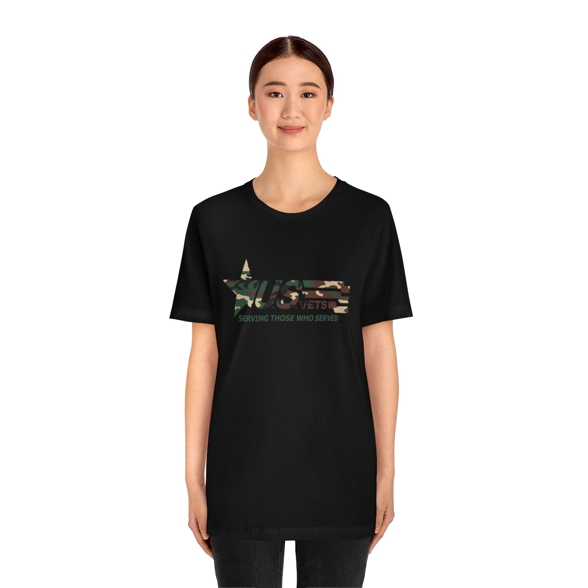 U.S.VETS Premium Camo Crew Neck Adult Tee