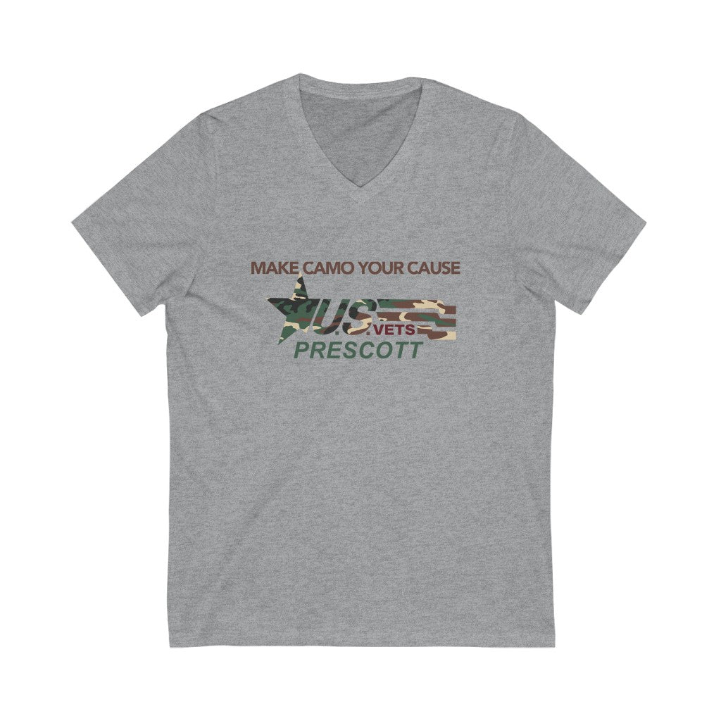 PRESCOTT Premium Camo Short Sleeve V-Neck Tee