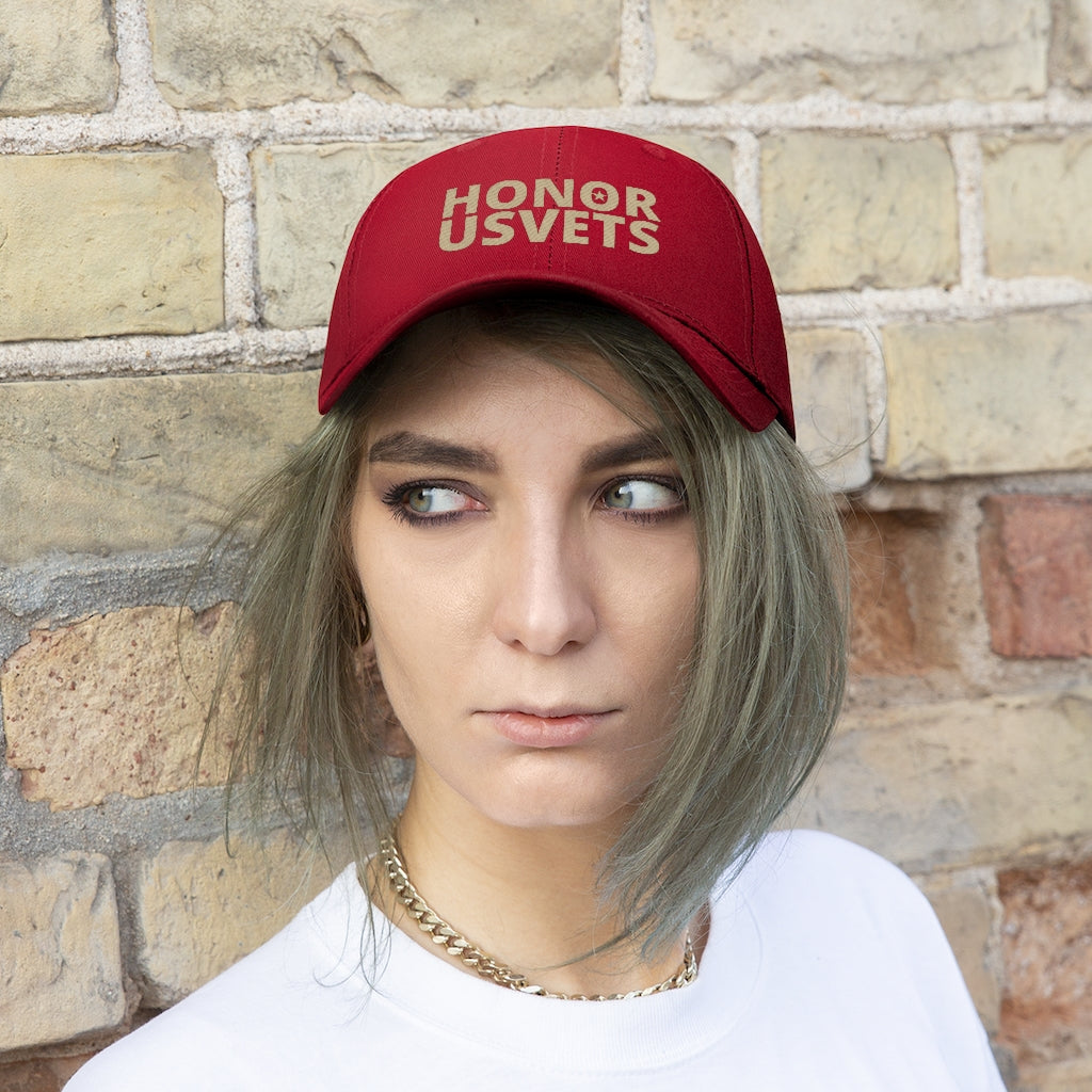 HONORUSVETS Adjustable Twill Hat