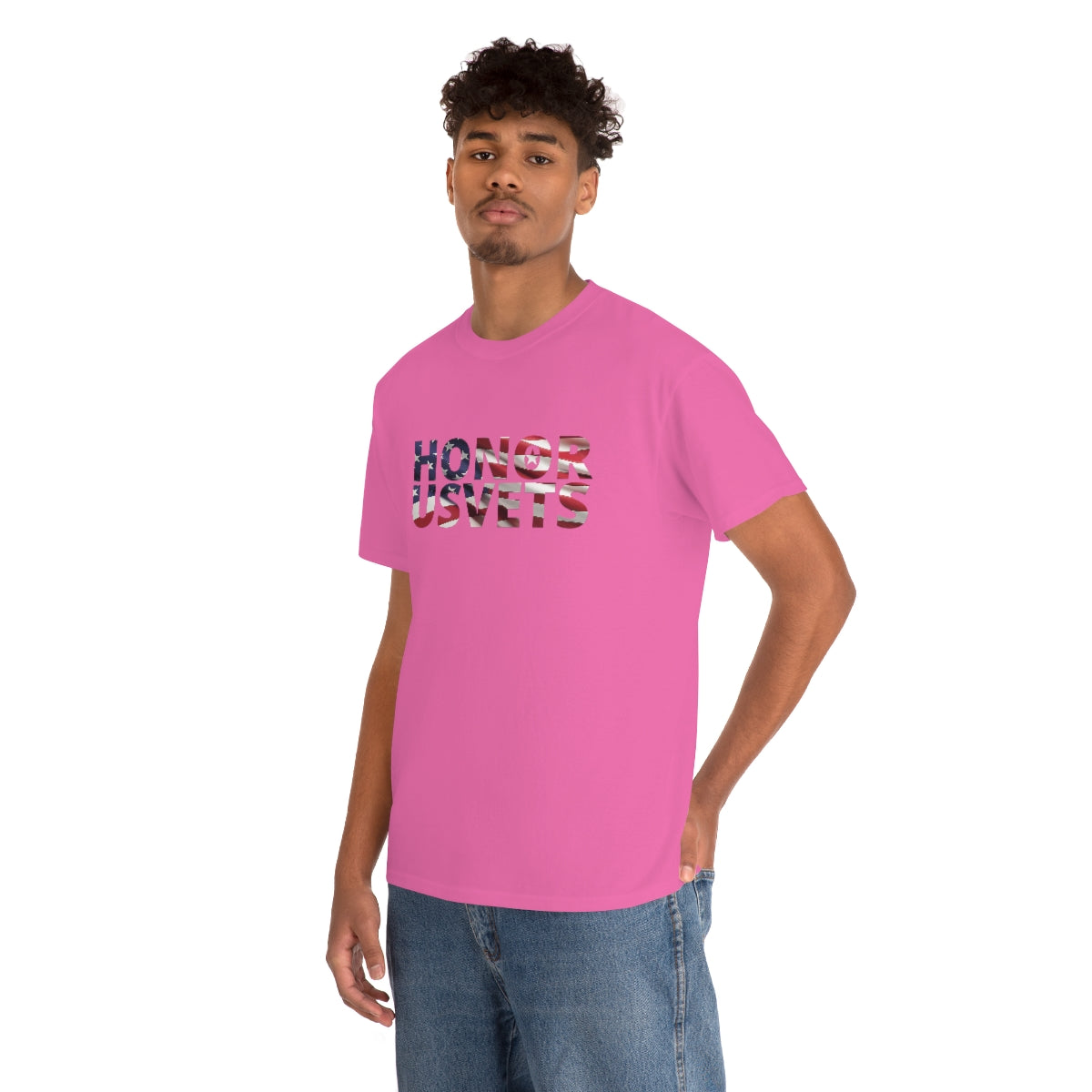 HONORUSVETS Flag Heavy Cotton Tee