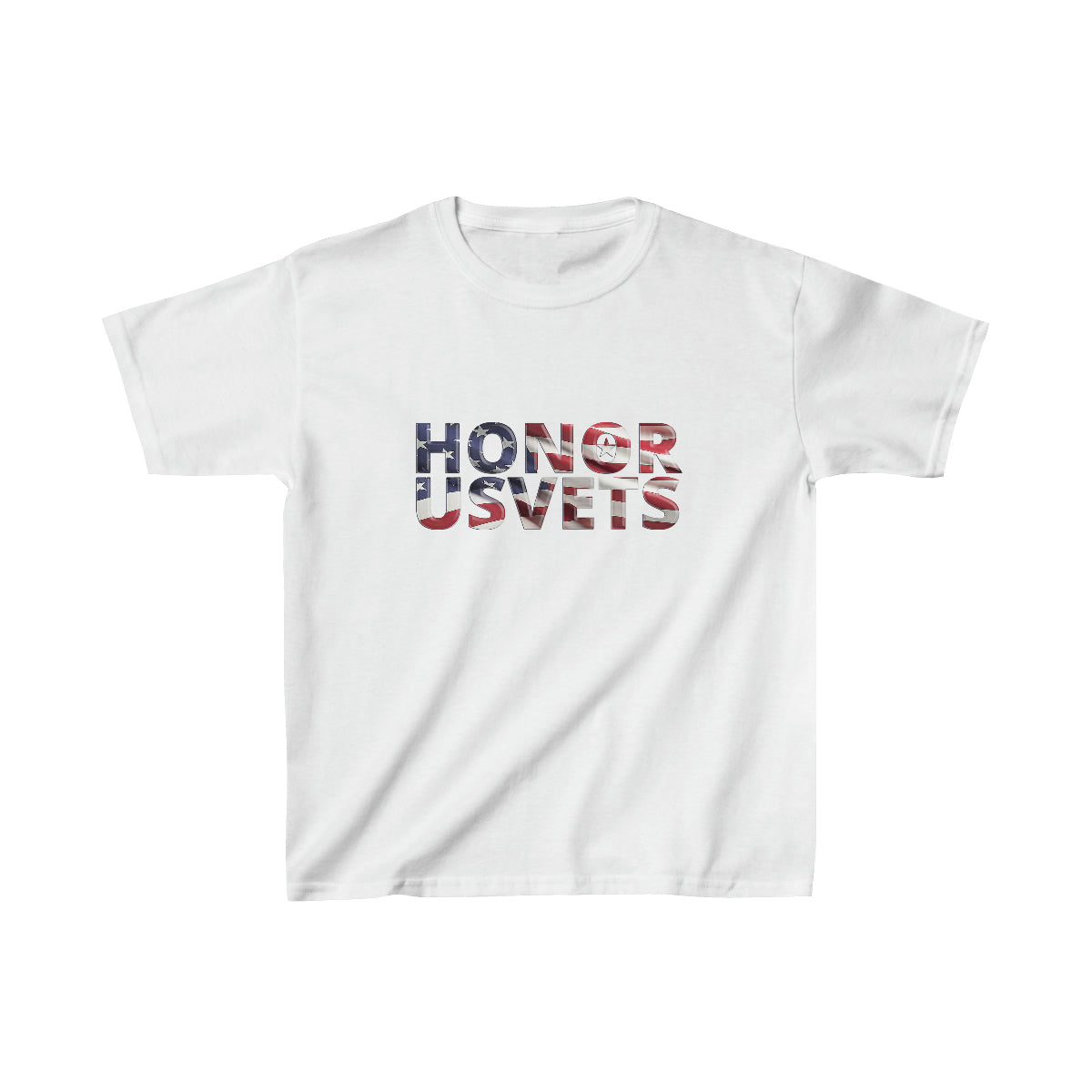 HONORUSVETS Kids Flag Heavy Cotton™ Tee