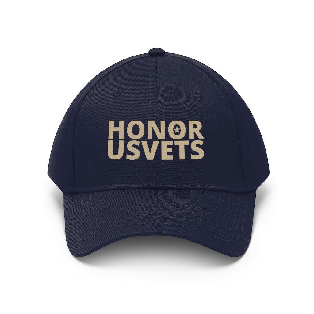 HONORUSVETS Adjustable Twill Hat