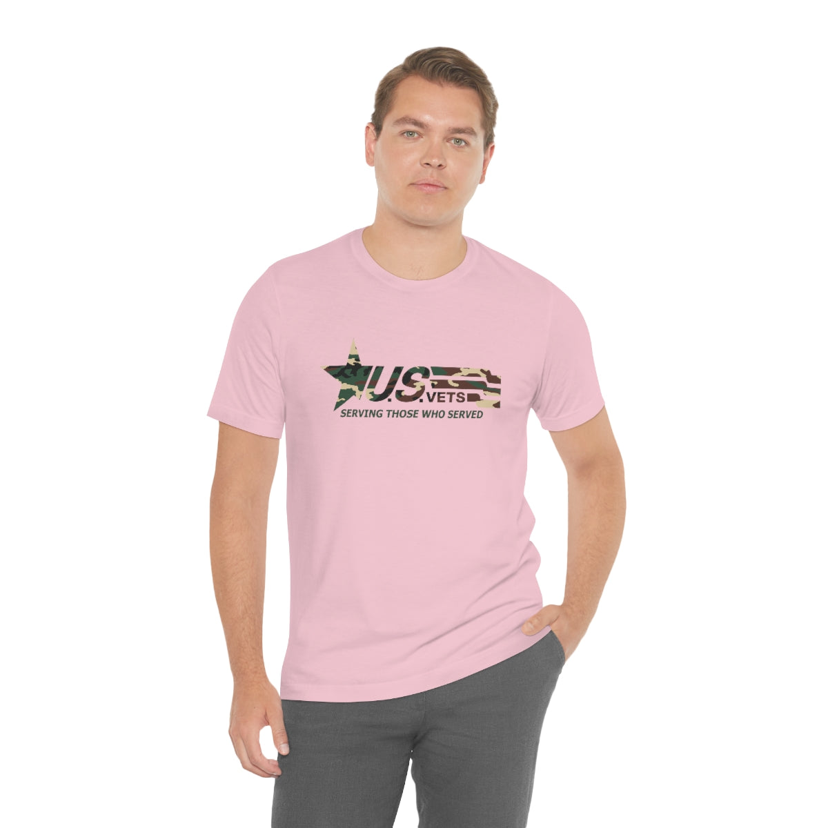 U.S.VETS Premium Camo Crew Neck Adult Tee