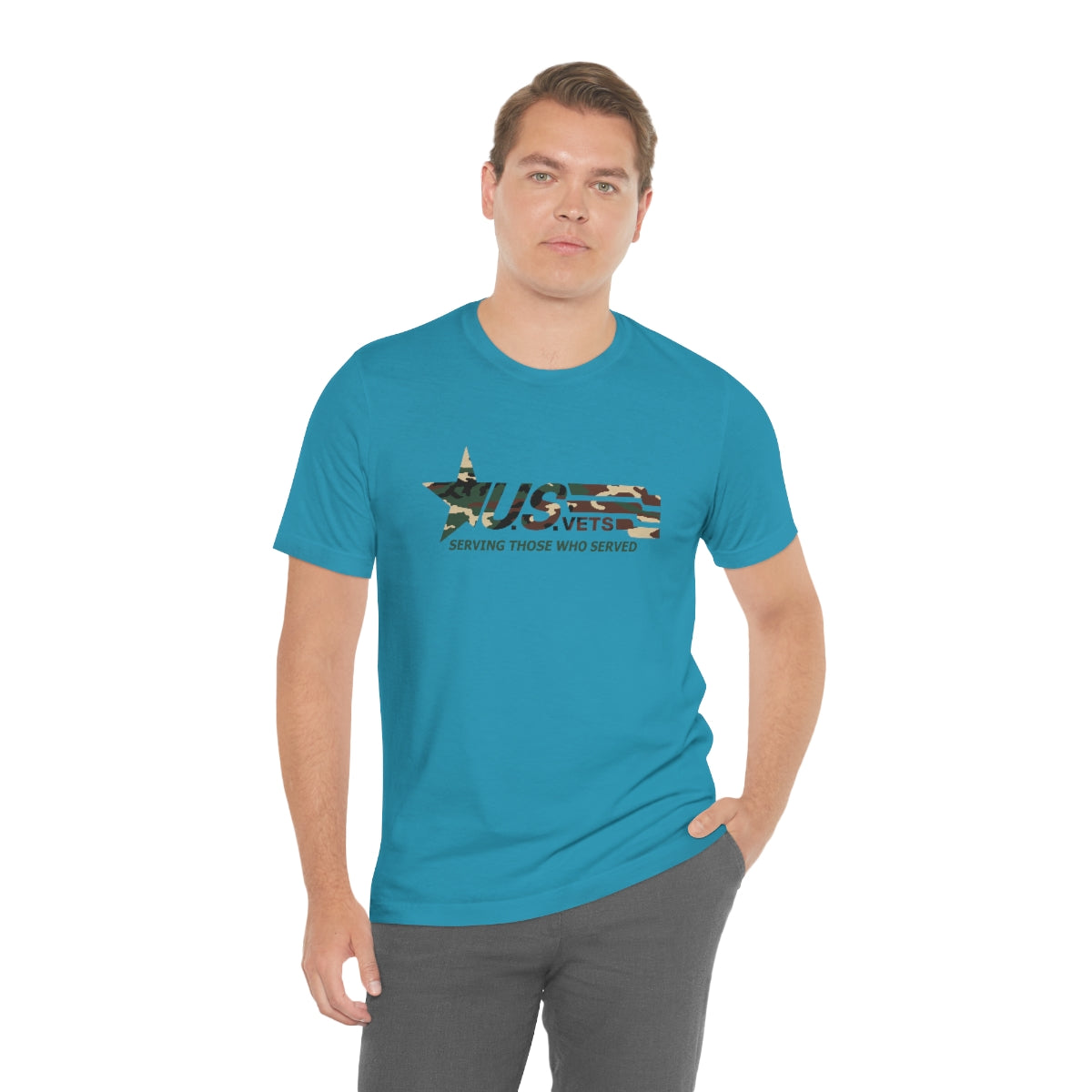 U.S.VETS Premium Camo Crew Neck Adult Tee