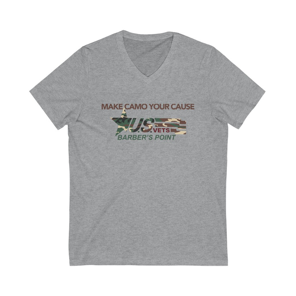 BARBER'S POINT Premium Camo Short Sleeve V-Neck Tee