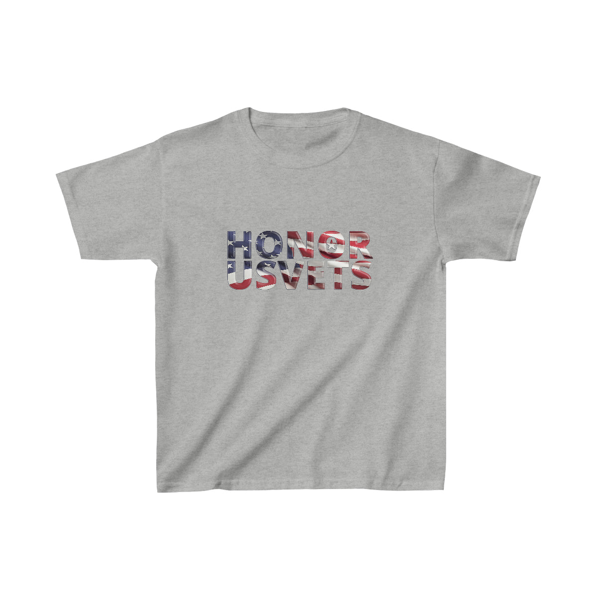 HONORUSVETS Kids Flag Heavy Cotton™ Tee