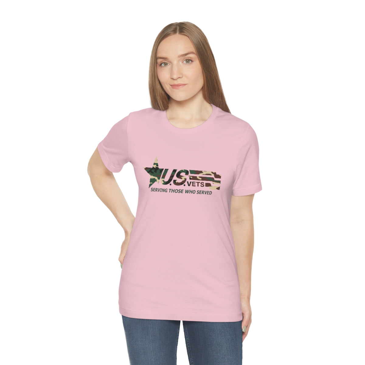 U.S.VETS Premium Camo Crew Neck Adult Tee