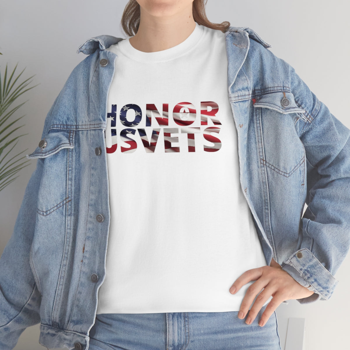 HONORUSVETS Flag Heavy Cotton Tee