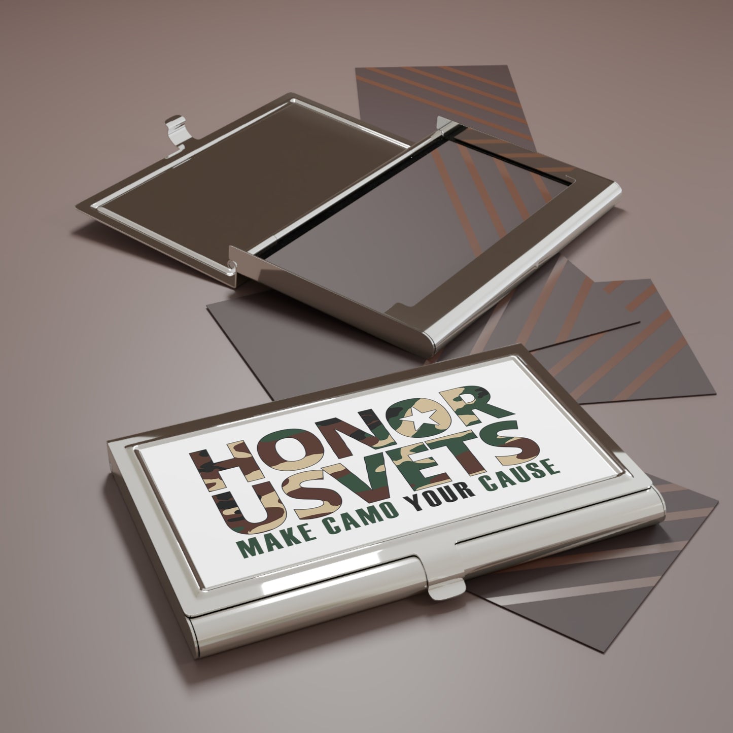 HONORUSVETS  Business Card Holder