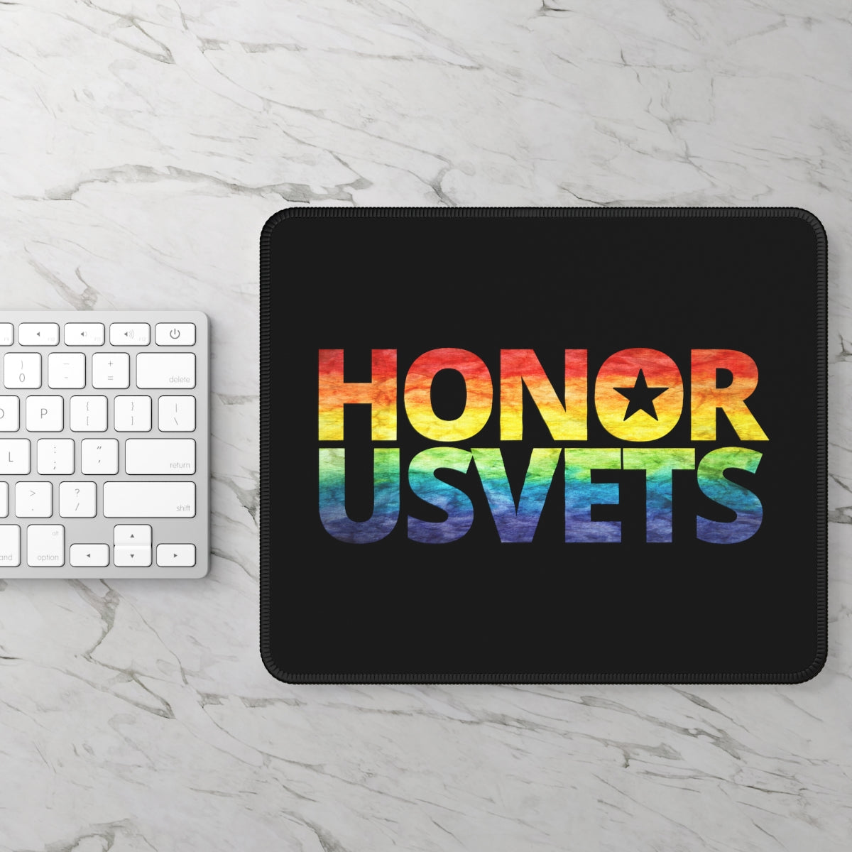 HONORUSVETS Pride Rainbow Gaming Mouse Pad