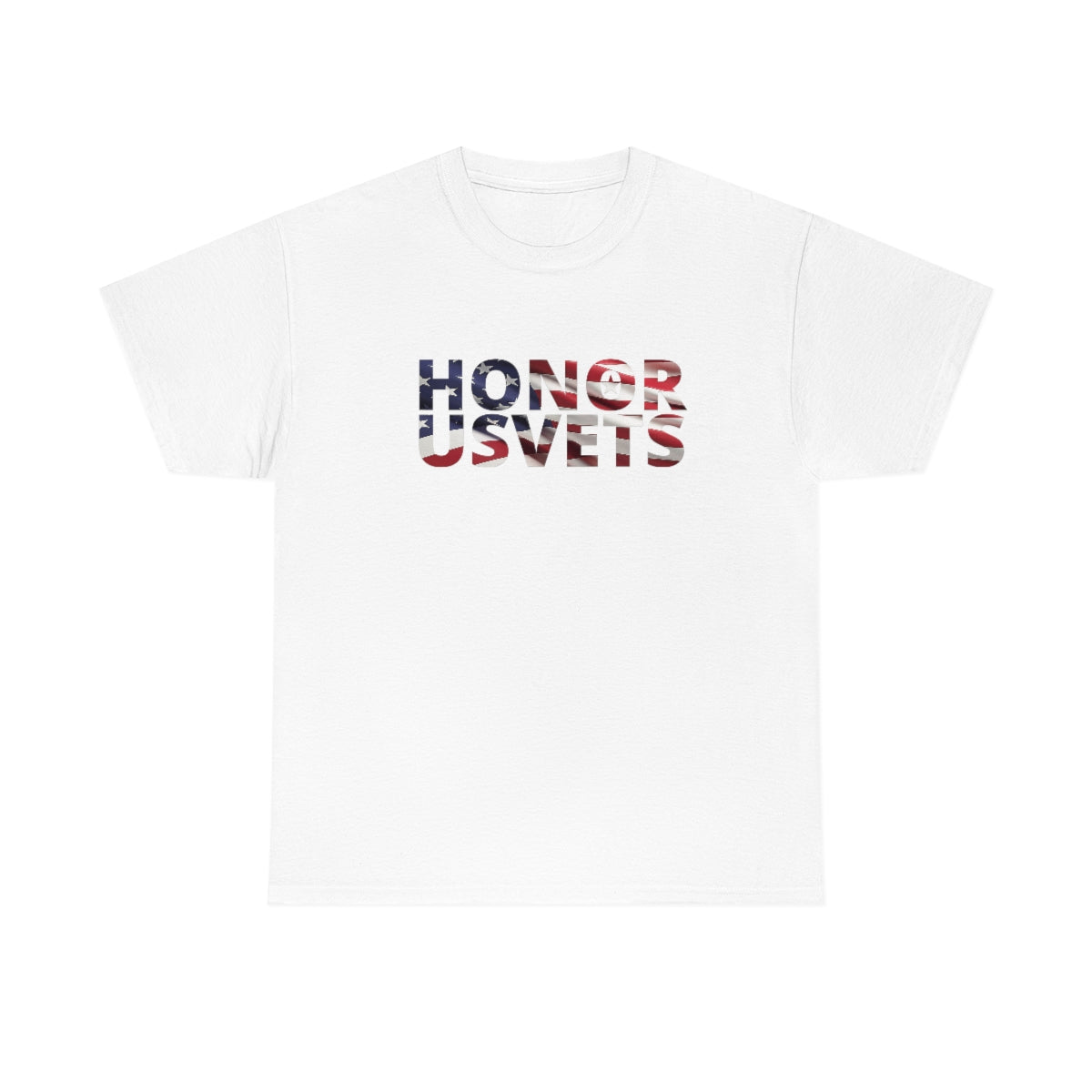 HONORUSVETS Flag Heavy Cotton Tee