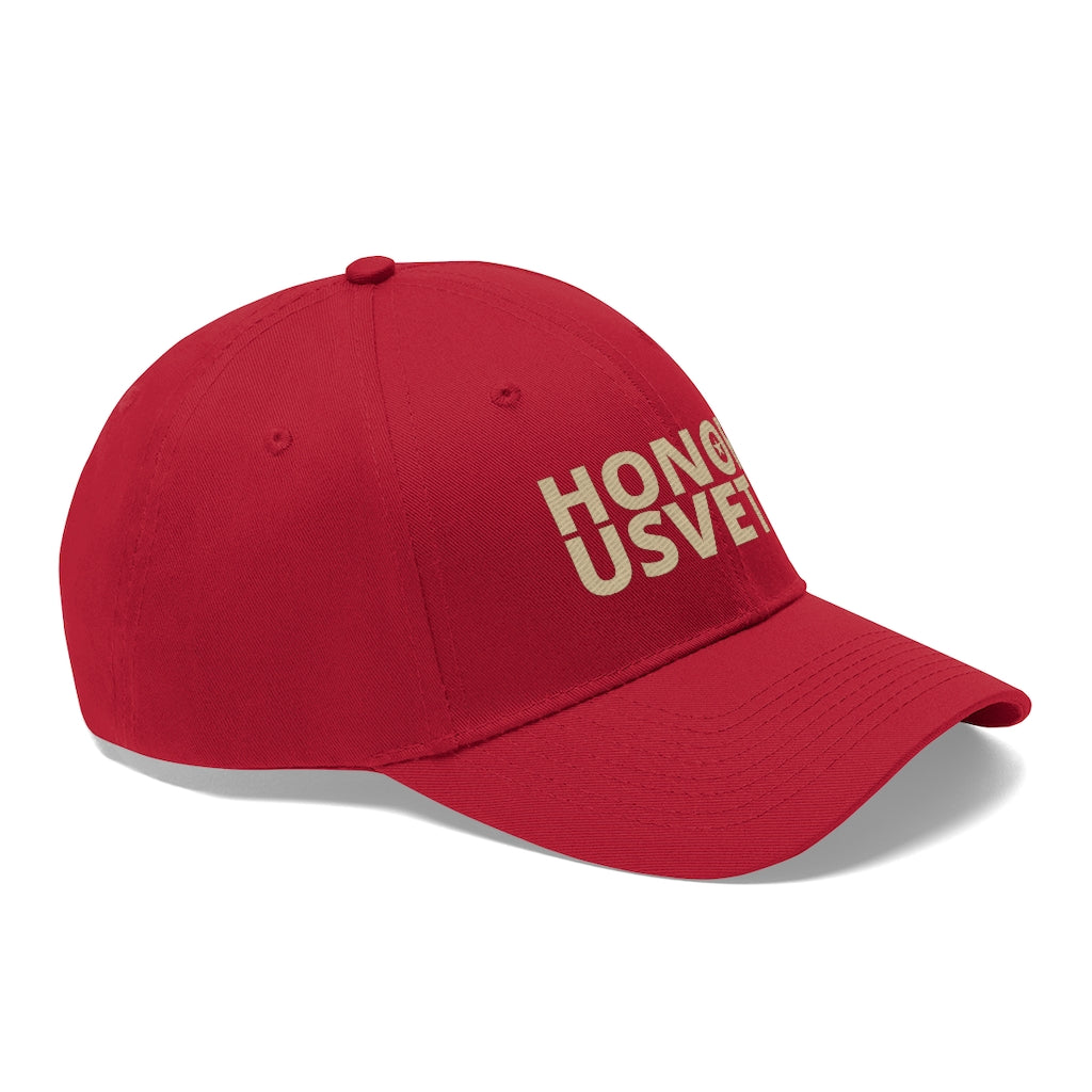 HONORUSVETS Adjustable Twill Hat